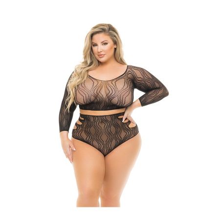 Pink Lipstick Back Me Up Top & High Waist Panty QN