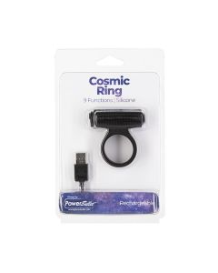 Cosmic Cock Ring w/Rechargeable Bullet - 9 Functions