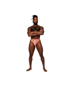 Rude Awakening Mesh Strap Thong Neon Orange